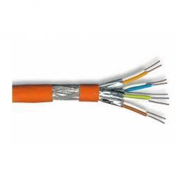 10688894 - Cat7 Verlegekabel Netzwerkkabel S/FTP 1000MHz 500m Trommel, halogenfrei, orange