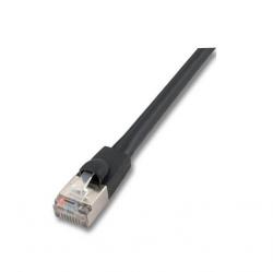 10188713 - Cat6a S/FTP VoIP Patchkabel mit kurzer Knickschutztülle 3m schwarz