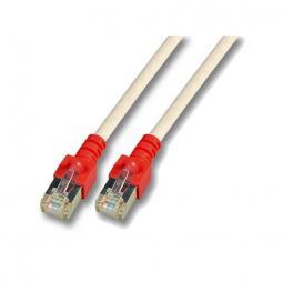 10288010 - Cat5e SF/UTP Crossoverkabel 1m grau/Stecker rot