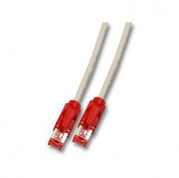 10388040 - Cat6 S/FTP Crossoverkabel 5m grau/Stecker rot