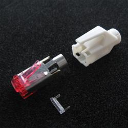 10788682 - 10 Stück Hirose TM21 Stecker, RJ45 Cat6, komplett mit Knickschutztülle weiß und Einfädelhilfe