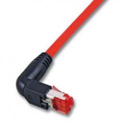 11888375 - Cat6A Patchkabel 500MHz 25m rot, 90° gewinkelt